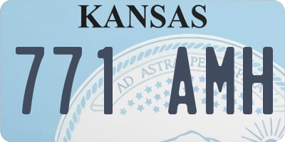 KS license plate 771AMH