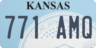 KS license plate 771AMQ
