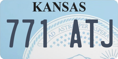 KS license plate 771ATJ