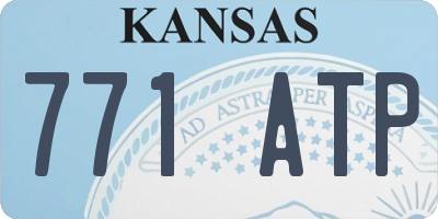 KS license plate 771ATP