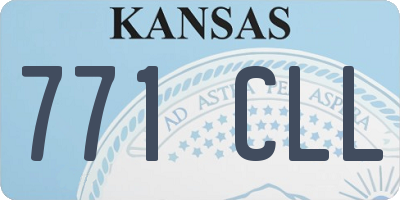 KS license plate 771CLL