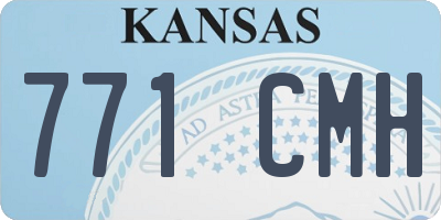 KS license plate 771CMH