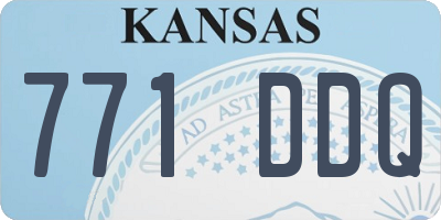 KS license plate 771DDQ