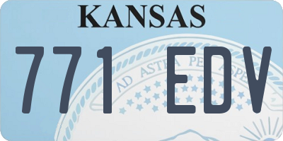 KS license plate 771EDV