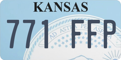 KS license plate 771FFP