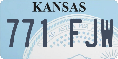 KS license plate 771FJW