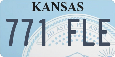 KS license plate 771FLE