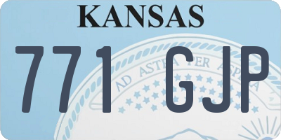 KS license plate 771GJP