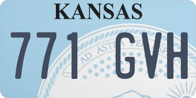 KS license plate 771GVH