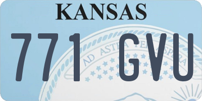 KS license plate 771GVU