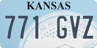 KS license plate 771GVZ