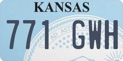 KS license plate 771GWH