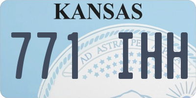 KS license plate 771IHH