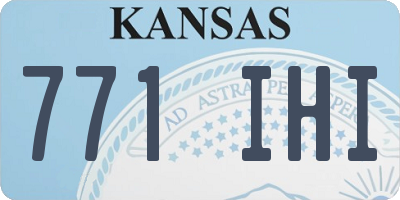 KS license plate 771IHI