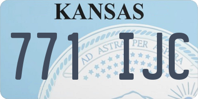 KS license plate 771IJC