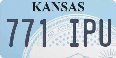 KS license plate 771IPU
