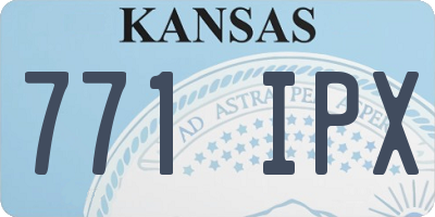 KS license plate 771IPX