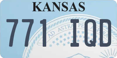 KS license plate 771IQD