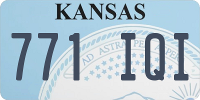 KS license plate 771IQI