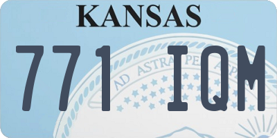 KS license plate 771IQM