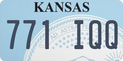 KS license plate 771IQQ