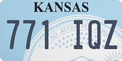 KS license plate 771IQZ