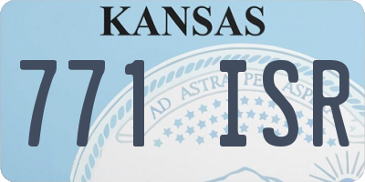 KS license plate 771ISR