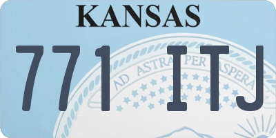 KS license plate 771ITJ