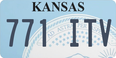 KS license plate 771ITV