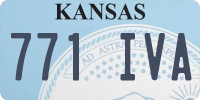 KS license plate 771IVA