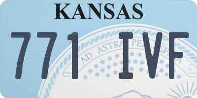 KS license plate 771IVF