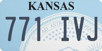 KS license plate 771IVJ