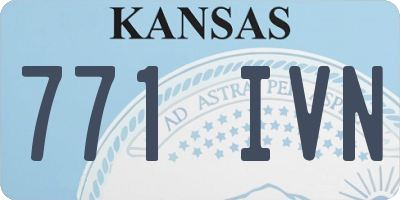 KS license plate 771IVN