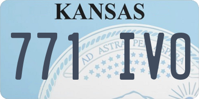 KS license plate 771IVO