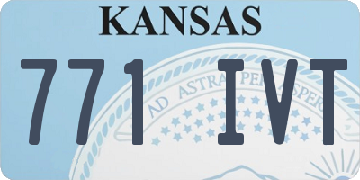 KS license plate 771IVT