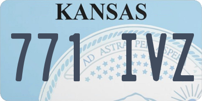 KS license plate 771IVZ