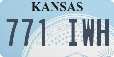 KS license plate 771IWH