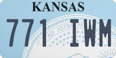 KS license plate 771IWM