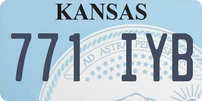 KS license plate 771IYB