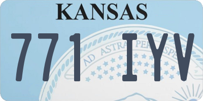 KS license plate 771IYV