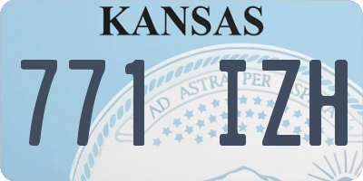 KS license plate 771IZH