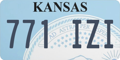 KS license plate 771IZI