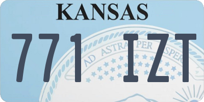 KS license plate 771IZT