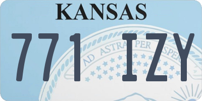 KS license plate 771IZY