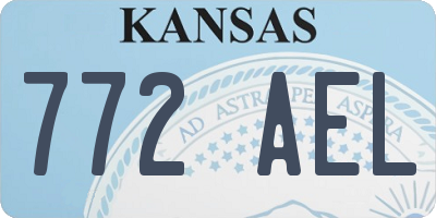 KS license plate 772AEL