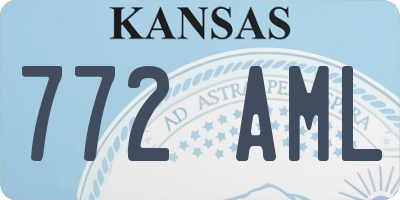 KS license plate 772AML