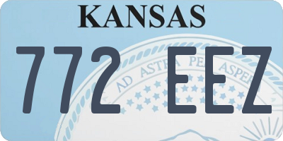 KS license plate 772EEZ