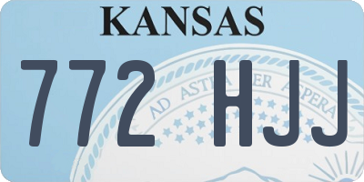 KS license plate 772HJJ