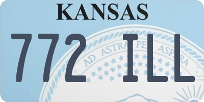 KS license plate 772ILL