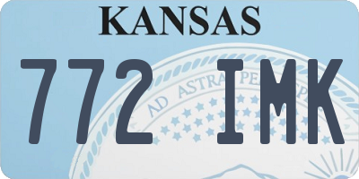 KS license plate 772IMK